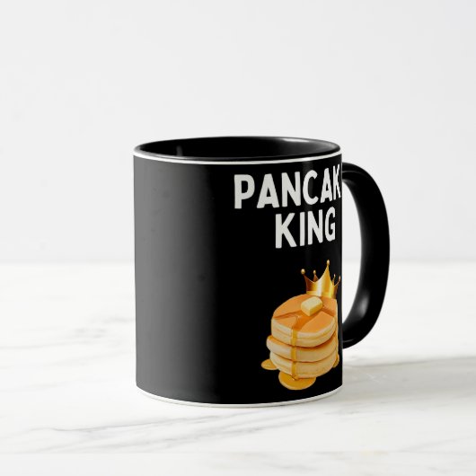 Pancake King Funny Pancake Lover Pancake King Tasse (VorderseiteRechts)