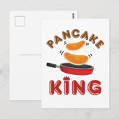 Pancake King Samstag Morgen Pancakes Postkarte (Vorne/Hinten)