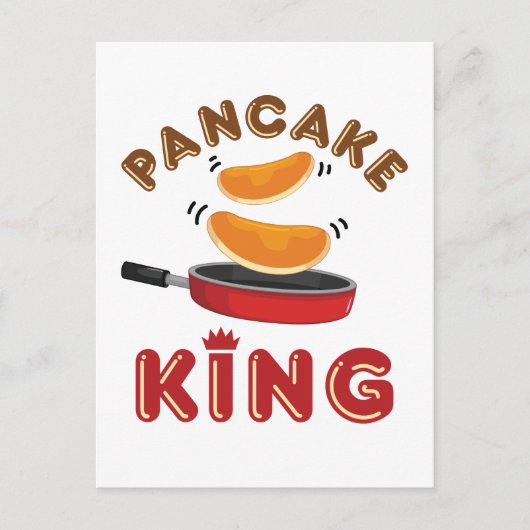Pancake King Samstag Morgen Pancakes Postkarte (Vorderseite)