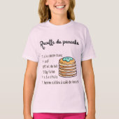 Pancake Konditorei Rezept Kinder Teens Backen T - T-Shirt (Vorderseite)