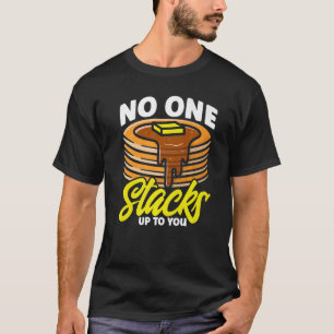Pancake-Liebhaber-Kinder Niemand stapelt sich bis  T-Shirt