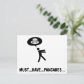 Pancake Lover Postkarte (Stehend Vorderseite)