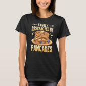 Pancake Maker & Flapjack Frühstücksdesign für Pan T-Shirt (Vorderseite)