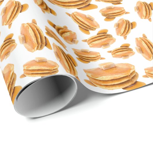 Pancake-Muster Geschenkpapier (Rolleneckpunkt)