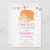 Pancake Pajamas Einladung zum Geburtstag (Vorderseite)