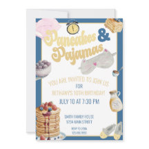Pancake & Pajamas Slumber Party Sleepover Geburtst