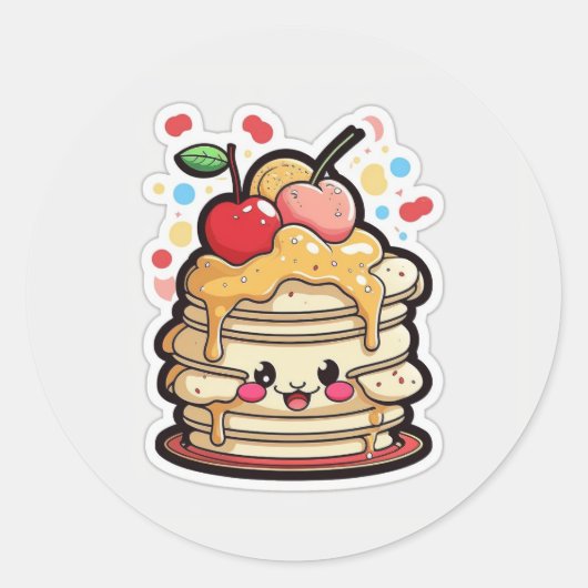 Pancake Pals: Adorable Breakfast Stickers (Vorderseite)