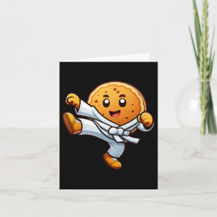 Pancake Pan Karate Taekwondo Kick Boys Girl Karte