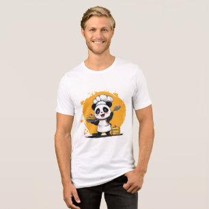 Pancake Panda Koch T - Shirt - Frühstück Deluxe