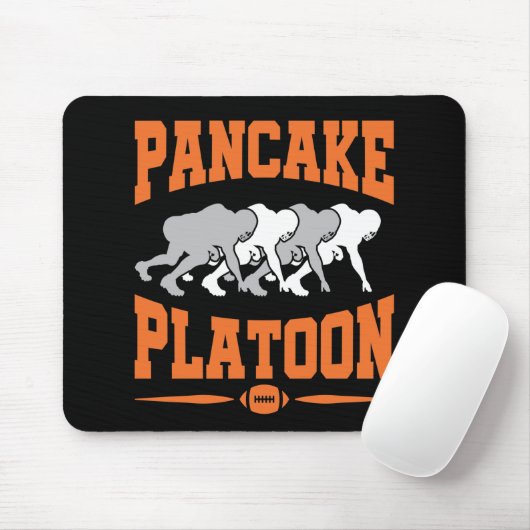 Pancake Platoon Football Offensive Line Lineman Mousepad (Mit Mouse)