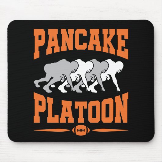Pancake Platoon Football Offensive Line Lineman Mousepad (Vorne)