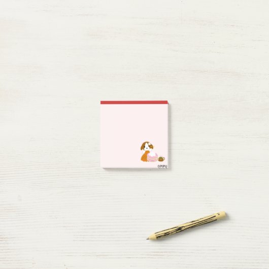 pancake post-it klebezettel (Auf Schreibtisch)