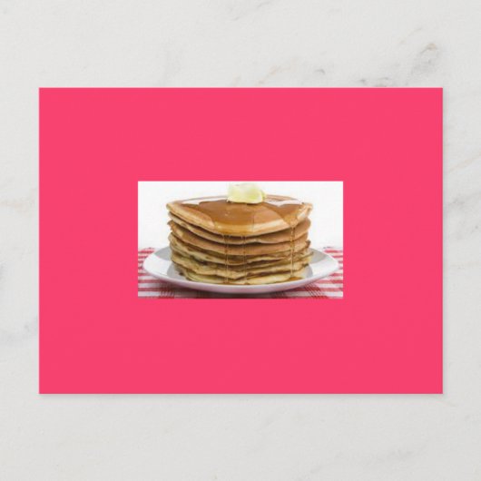 Pancake Postcard Postkarte (Vorderseite)