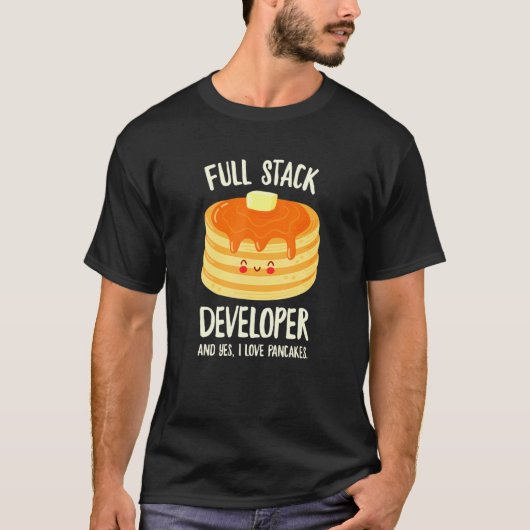 Pancake-Programmierung für Entwickler mit vollem S T-Shirt (Vorderseite)