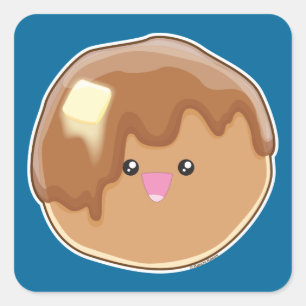 Pancake! Quadratischer Aufkleber