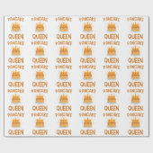 Pancake Queen Women Samstag Morgen Pancakes Geschenkpapier (Flach)