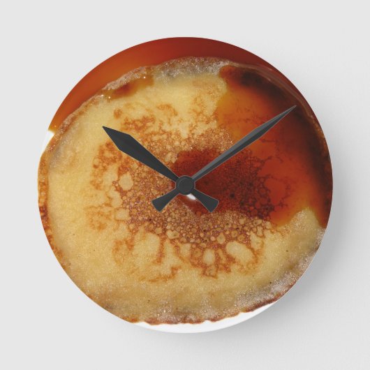 Pancake Runde Wanduhr (Vorderseite)