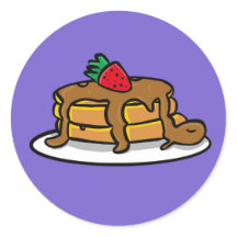 Pancake-Schildkröten-Aufkleber