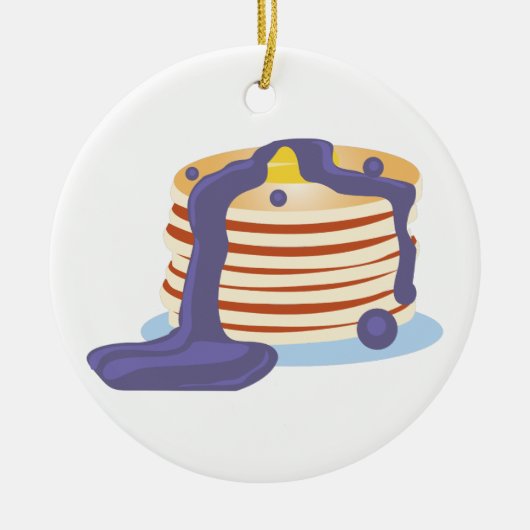Pancake Stack Keramik Ornament (Vorne)