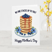 Pancake-Stack-Muttertagskarte Karte (Gelbe Blume)