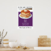 Pancake Supper - Fett Dues - Shrove Tues Poster (Küche)