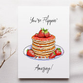Pancake Themed Geburtstag Karte