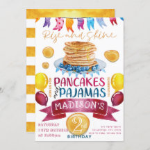 Pancake und Pajamas Birthday PJ's Party
