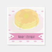 Pancake und PJ Party Napkins Serviette (Vorderseite)