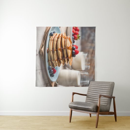 Pancakes and Milk Wandteppich (Beispiel (Horizontal))