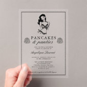 Pancakes and Panties Lingerie Bridal Shower Acryleinladungen (Insitu (Handheld))