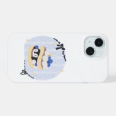 Pancakes and Penguins iPhone 15 Hülle (Rückseite (Horizontal))