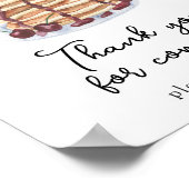 Pancakes Baby Dusche Danke Poster (Ecke)
