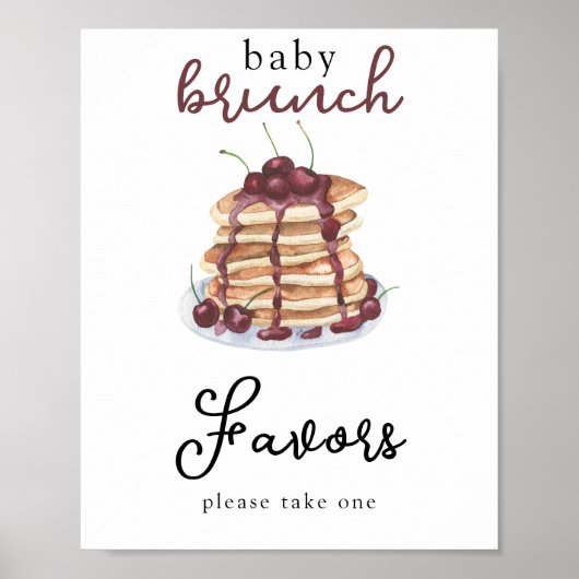 Pancakes Baby Duschfavoriten Poster (Vorne)