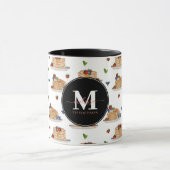 Pancakes Berries Breakfast Brunch Monogrammed Name Tasse (Zentrum)