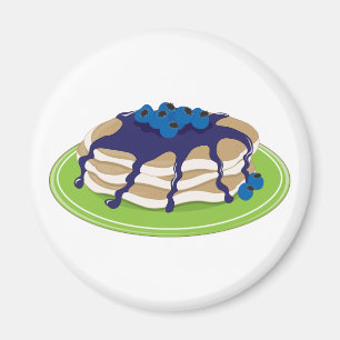 Pancakes Blueberry Magnet