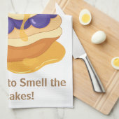 Pancakes Blueberry Niedlich Funny Humour Geschirrtuch (Viertel Falte)