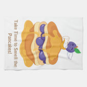 Pancakes Blueberry Niedlich Funny Humour Geschirrtuch (Horizontal)