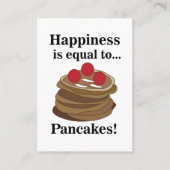 Pancakes Breakfast Food Restaurant Visitenkarte (Vorderseite)