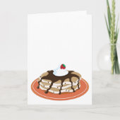 Pancakes Chocolate Karte (Vorderseite)