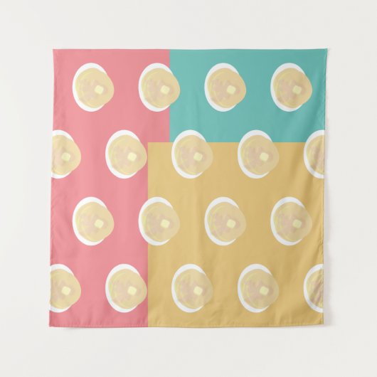 Pancakes Colorado Pop Art Style Wandteppich (Vorderseite (Horizontal))