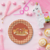 Pancakes - Fall Buffalo Karierte Musterpapierplatt Pappteller (Party)
