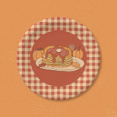 Pancakes - Fall Buffalo Karierte Musterpapierplatt Pappteller