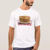 Pancakes Flap Jack Ahornsirup Butter T-Shirt (Vorderseite)