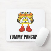 Pancakes Food Kawaii Face Mousepad (Mit Mouse)
