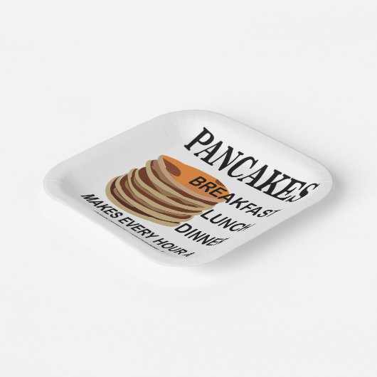 Pancakes Frühstück Geburtstag Pancake Party Pappteller (Gewinkelt)