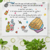 Pancakes Illustriertes Geschirrtuch (Gefaltet)