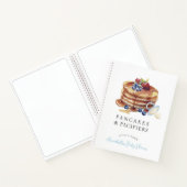 Pancakes & Pacifiers Blue Baby Shower Guest Book Notizblock (Innenseite)