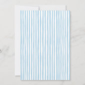 Pancakes, Pacis & PJs Boy Baby Shower Einladung (Rückseite)