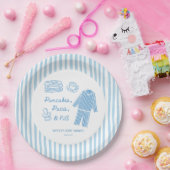 Pancakes, Pacis & PJs Boy Baby Shower  Pappteller (Party)