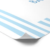 Pancakes, Pacis & PJs Boy Baby Shower Welcome  Poster (Ecke)